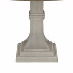 59"W Round White and Gray 5-Pc Dining Table Set