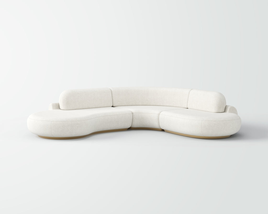 Soft Upholstered Arc Sofa for Living Space QY-S1323