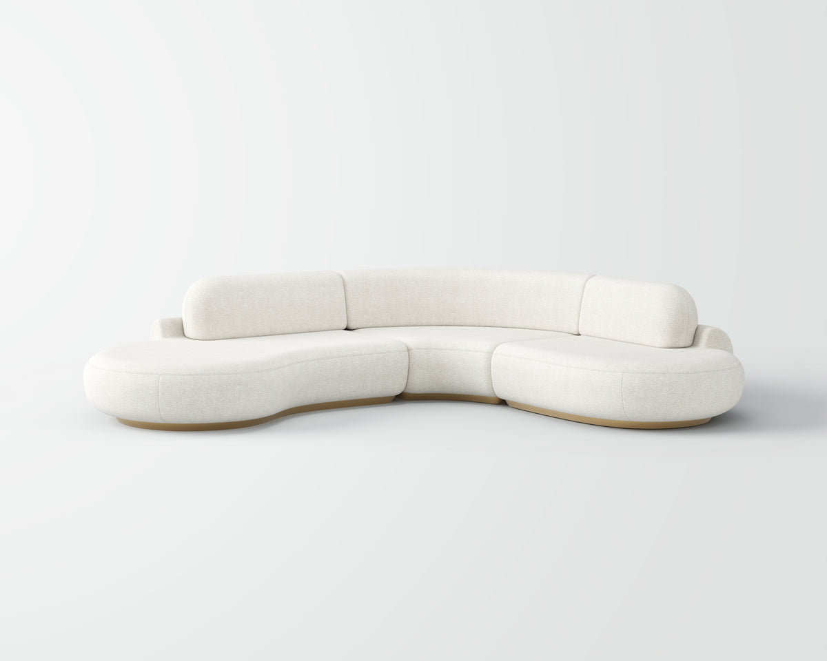 Soft Upholstered Arc Sofa for Living Space QY-S1323