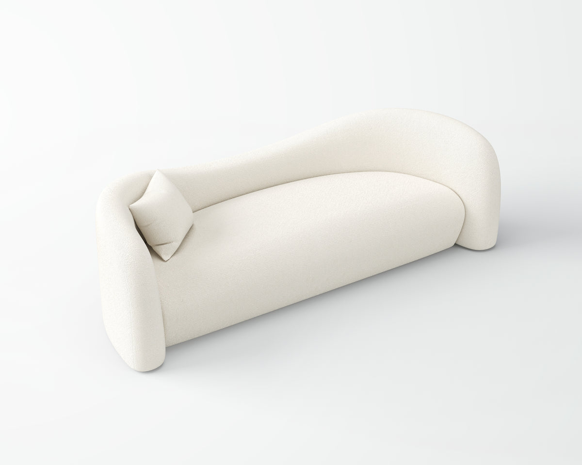 Minimalist Curved Sofa for Apartment Lounge QY-S1343