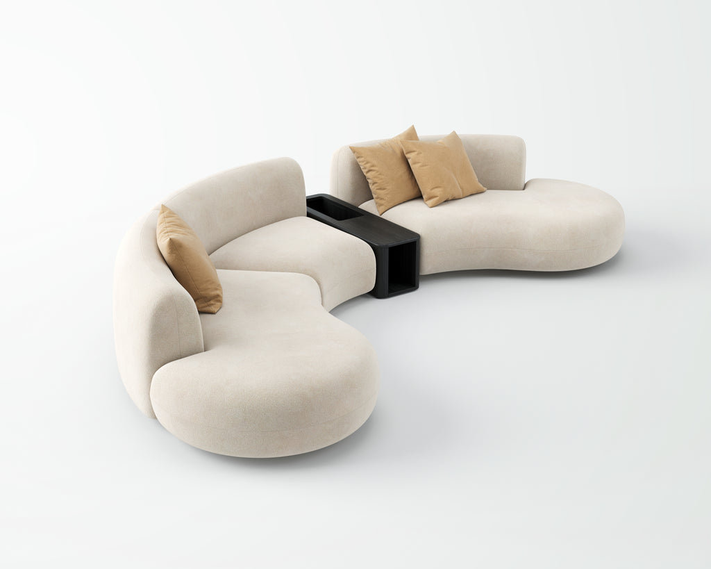 Custom Curved Modular Sofa for High-end Residence QY-S1619