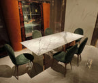 Luxury Marble Table with Gold Base
