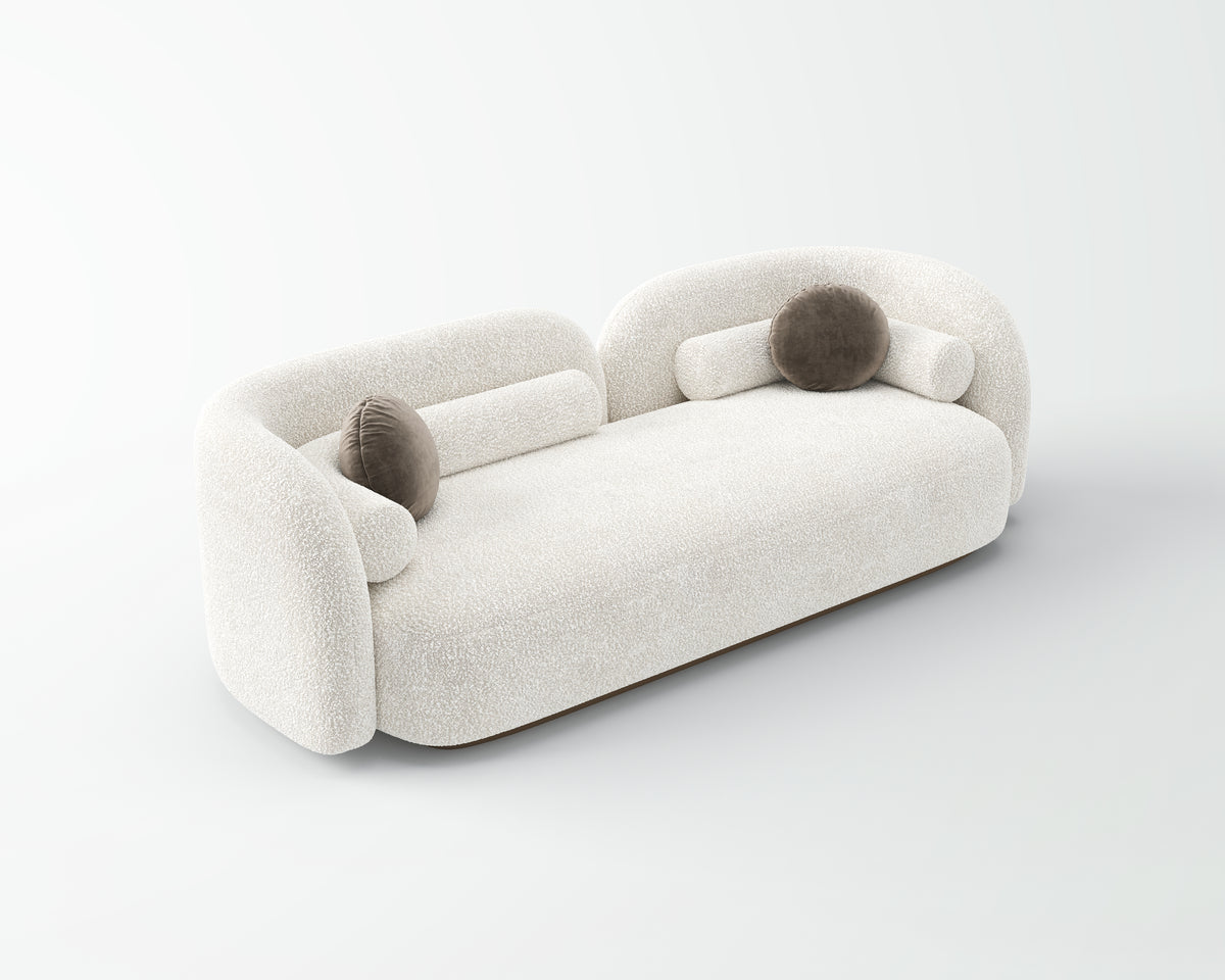 Modern Curved Sectional Sofa for Villa Living Room QY-S1283