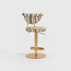 Modern Striped Fabric Bar Stool BS-270