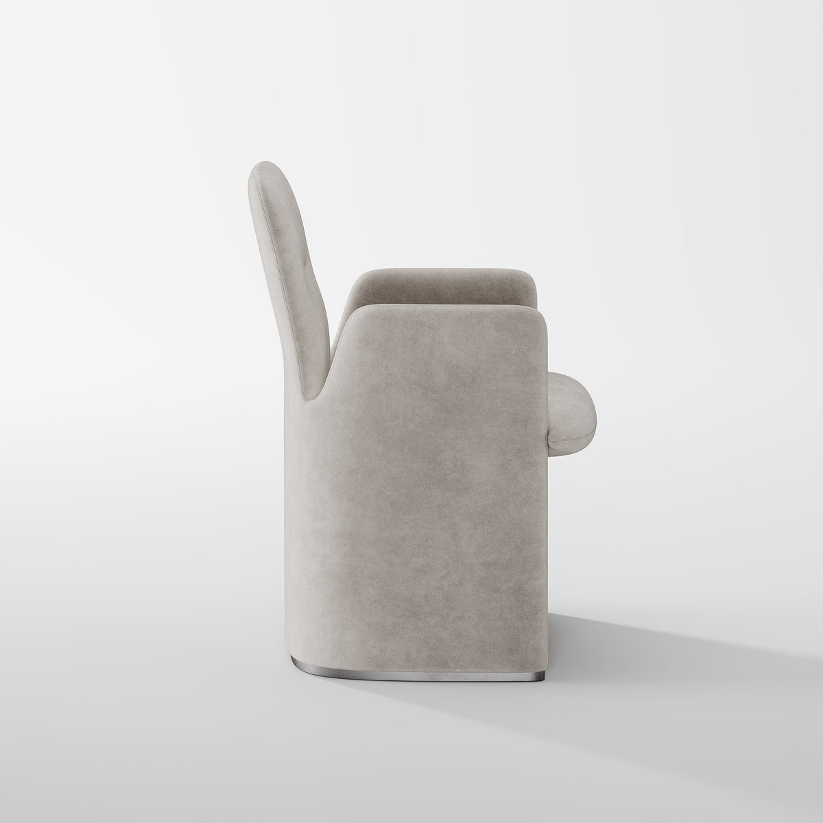 Architectural Wrapped Fabric Dining Chair for Interior Project DC-1004