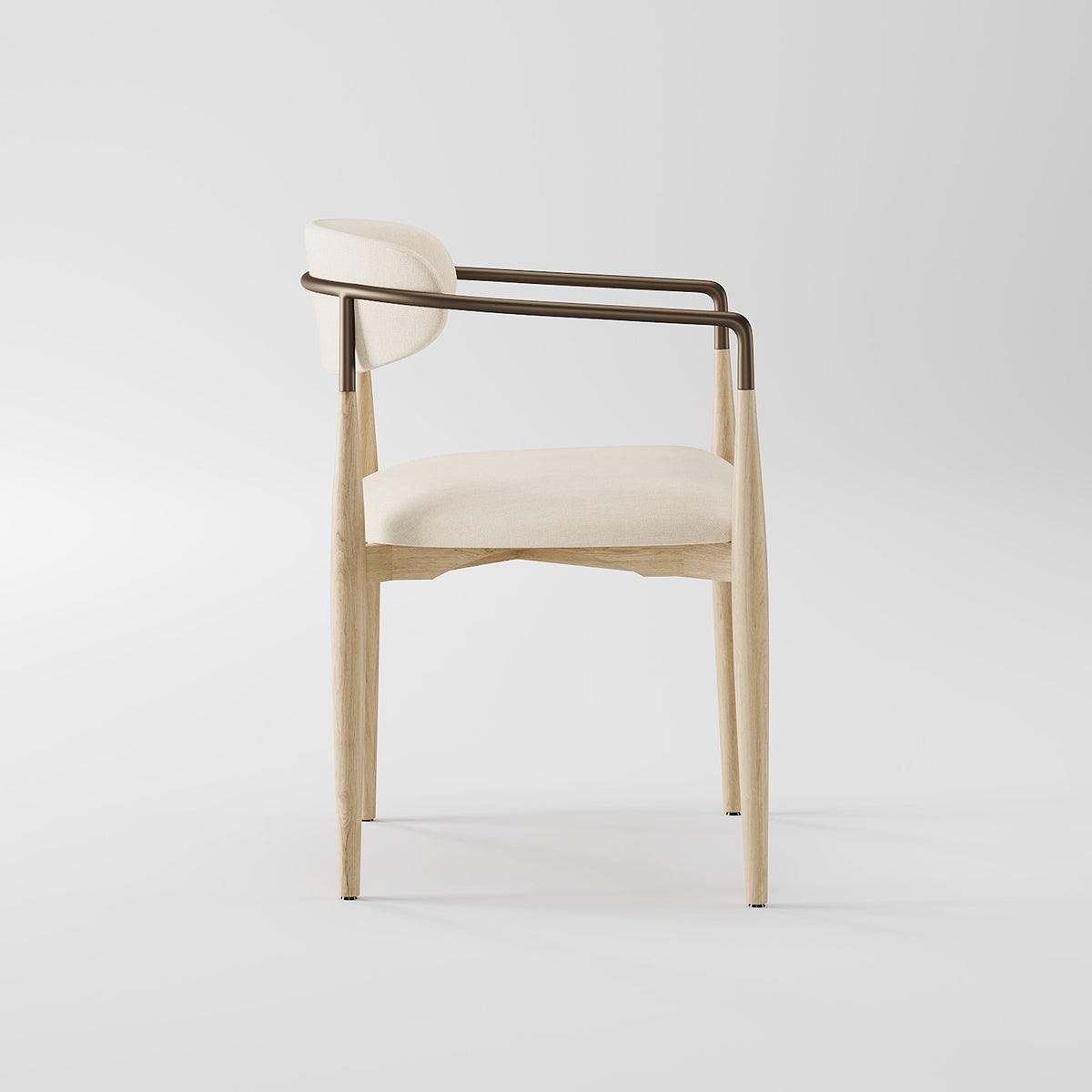 Light Solid Wood Frame Dining Chair DC-1002