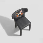 Art Printed Unique Shaped Dining Chair MJ-CY35
