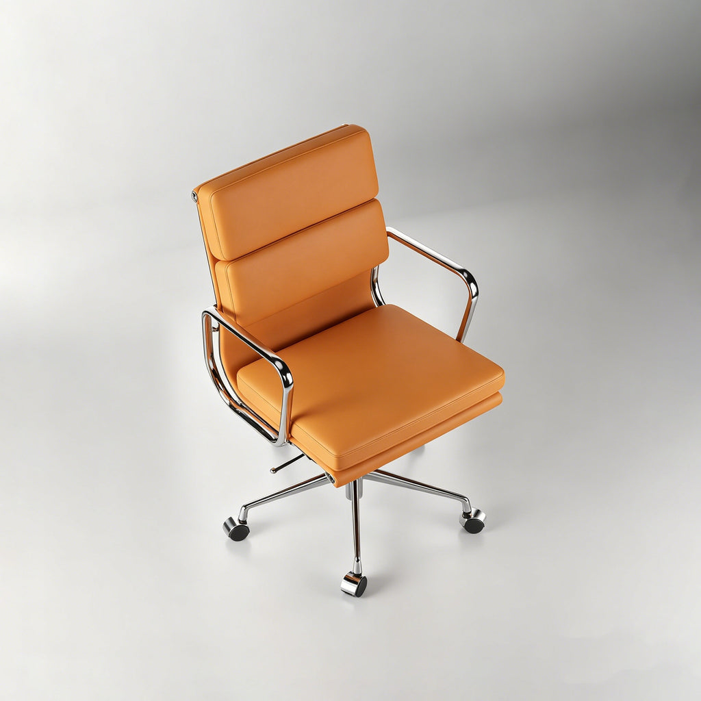 Mid-century Leather Executive Office Chair for Study Room LS-1021