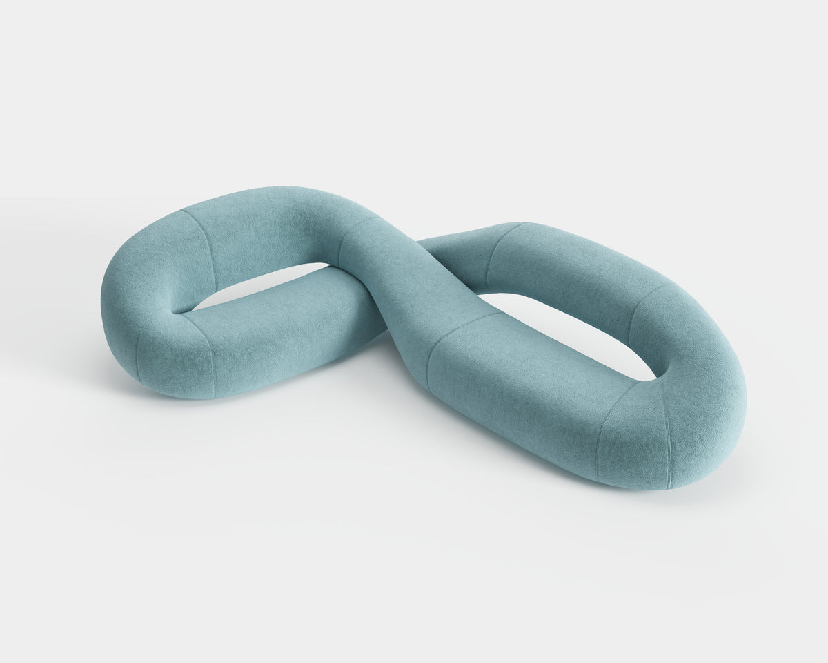 Infinity Loop Sculpture Leisure Sofa for Custom Villa QY-S1335