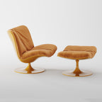 Vintage Swivel Lounge Chair with Matching Ottoman LC-1014
