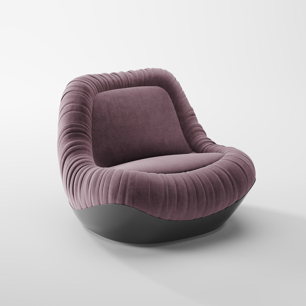 Plush Soft Fabric Accent Chair for Indoor Leisure Space LC-1013