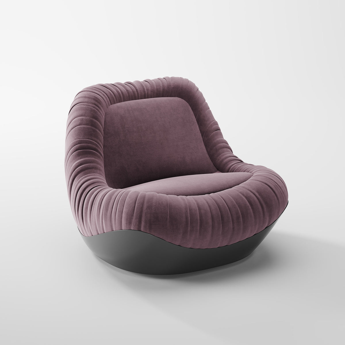 Plush Soft Fabric Accent Chair for Indoor Leisure Space LC-1013