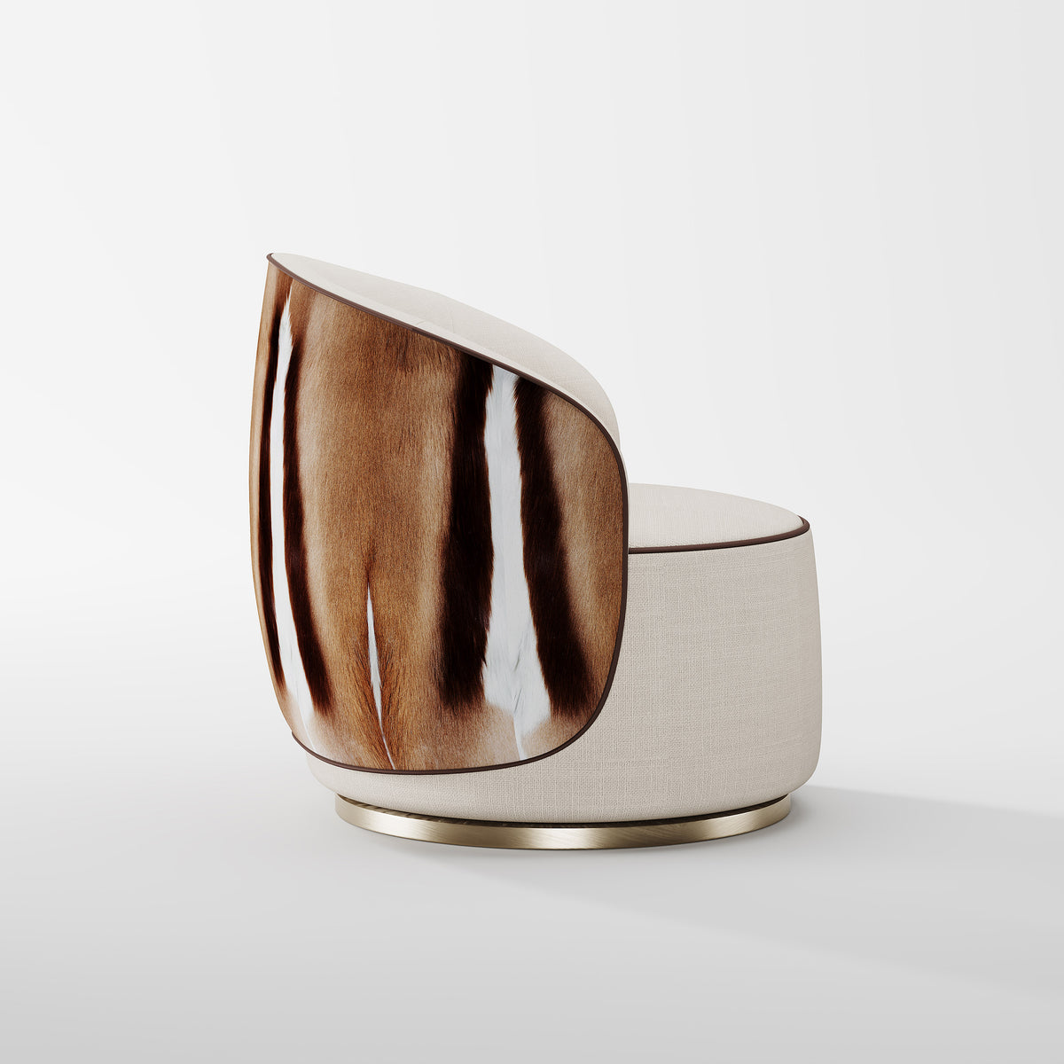 Round Wrapped Accent Chair for Luxury Interior Decoration LC-1010