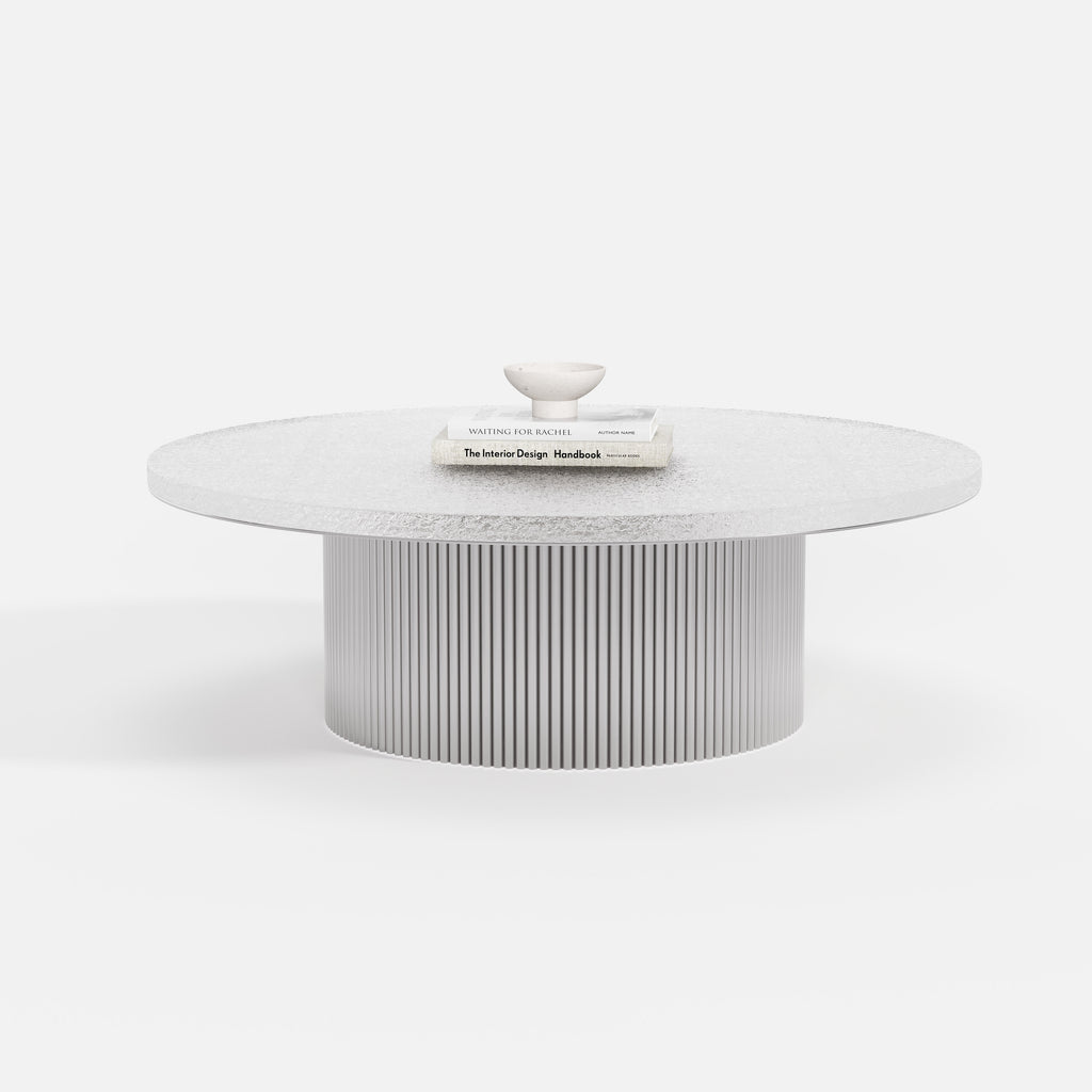 Nesting Round White Coffee Table Set A006