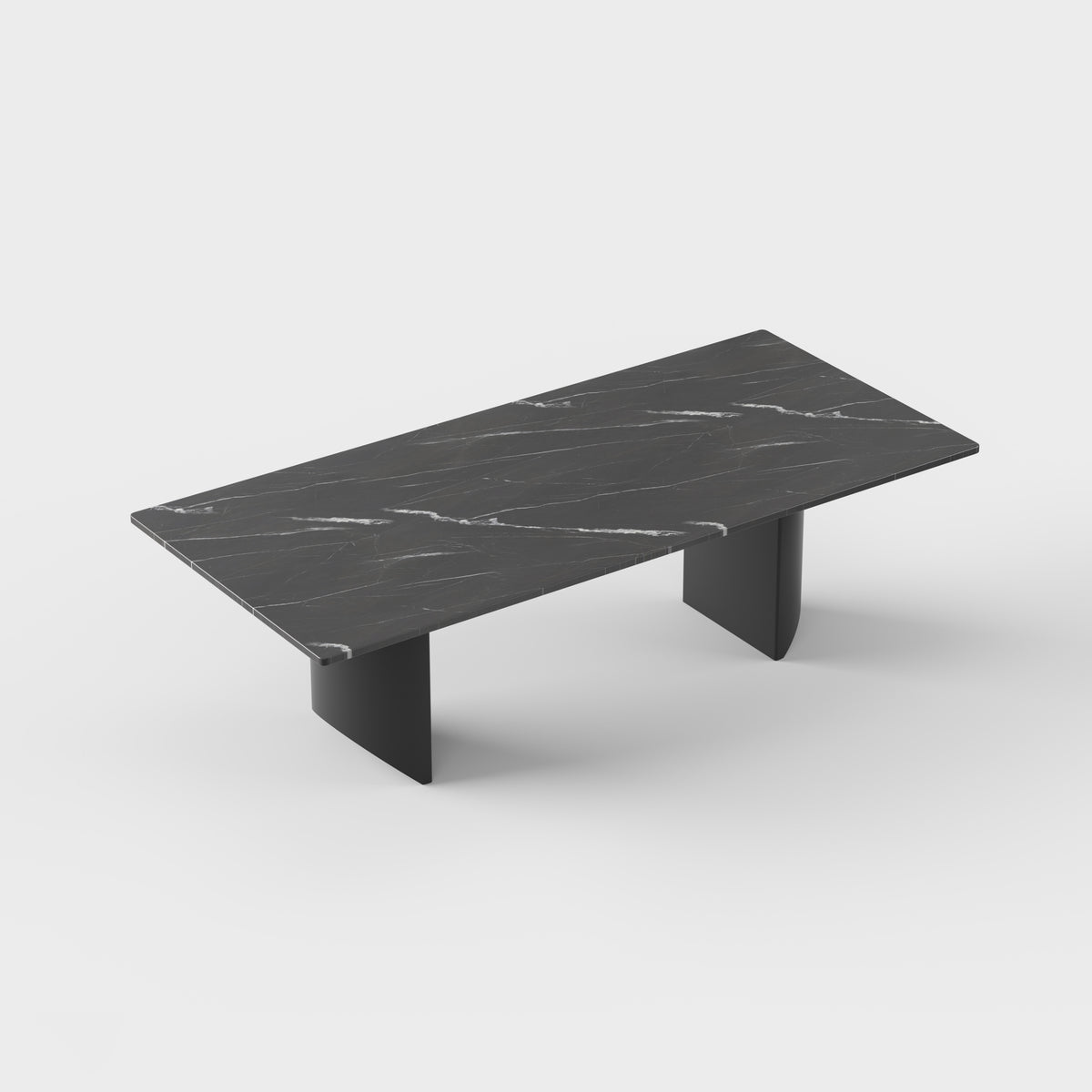 Minimalist Metal Rectangular Dining Table for Residential Dining Room DT-2007