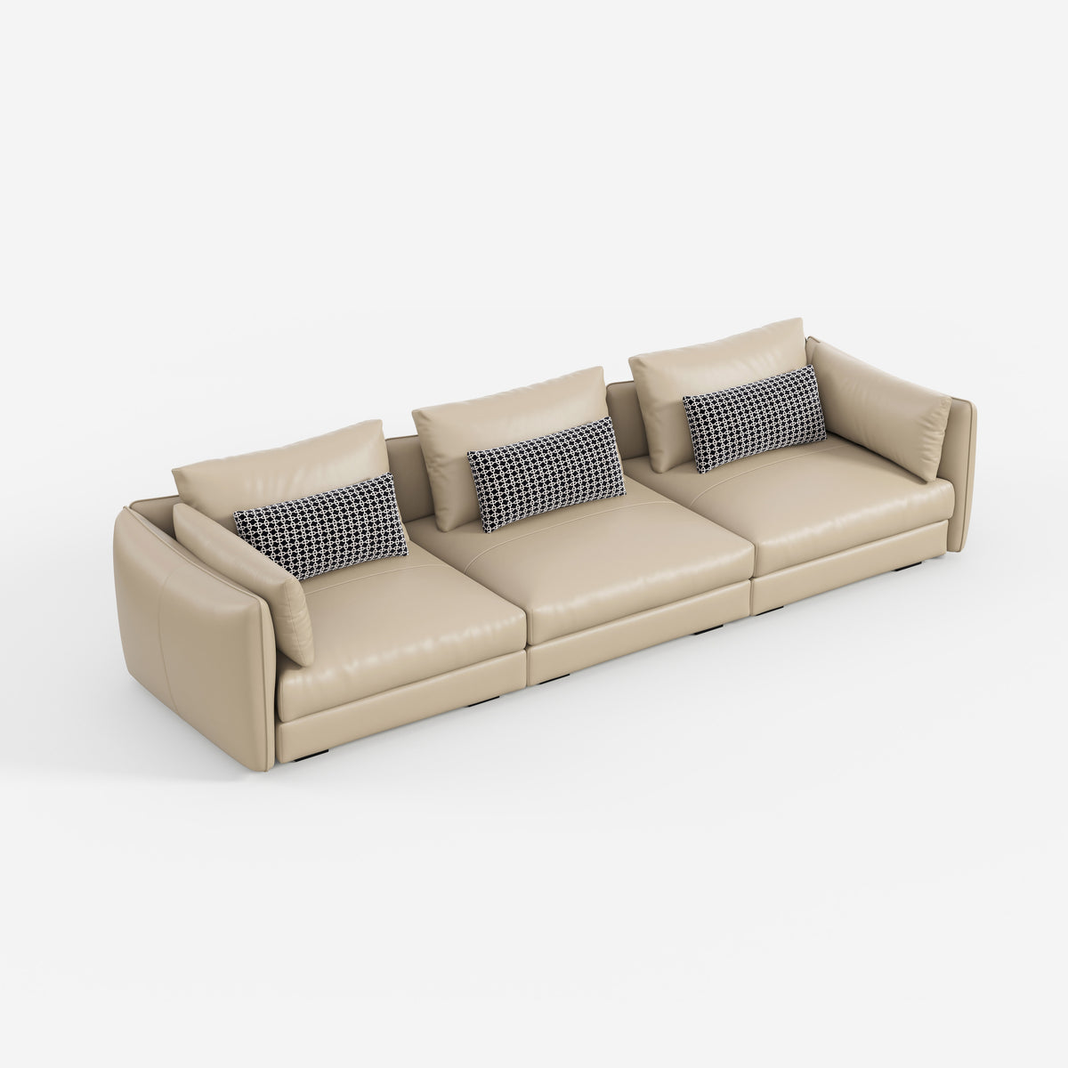 Modern Minimalist Upholstered Sectional Sofa, High‑end Living Room Fabric Sofa For Home Furniture 903#