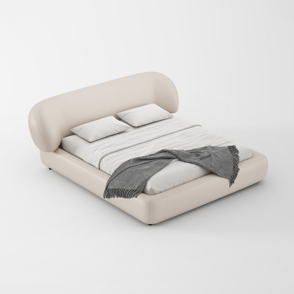 Rounded Curved Minimal Fabric Bed MJ-C16