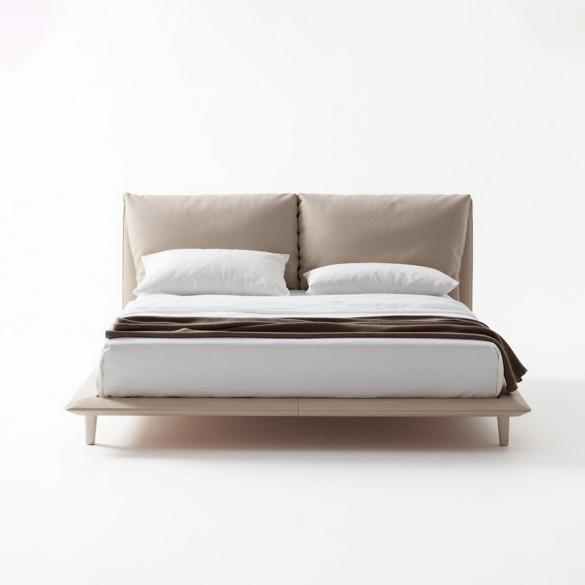 Minimalist Split Headboard Fabric Bed MJ-C30