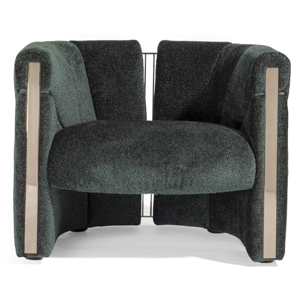 Emerald Velvet Modern Accent Chair