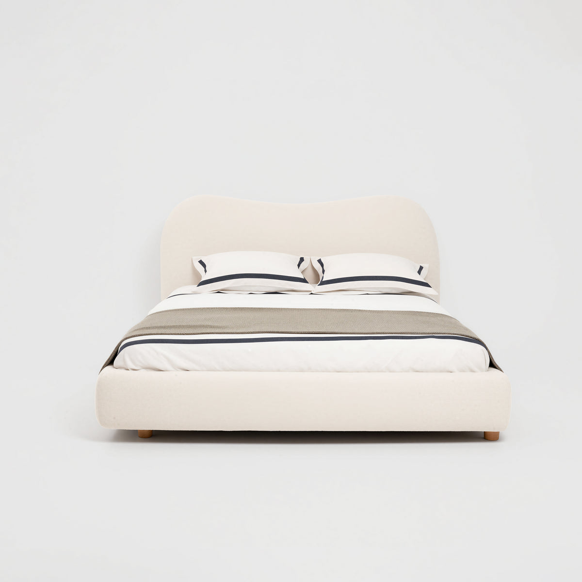Rounded Soft Fabric Bed MJ-C32