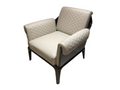 Luxury Cream Quilted Leather Armchair