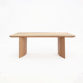 Light Oak Fan-shaped Leg Dining Table for Custom Villa Project MJ-CZ36