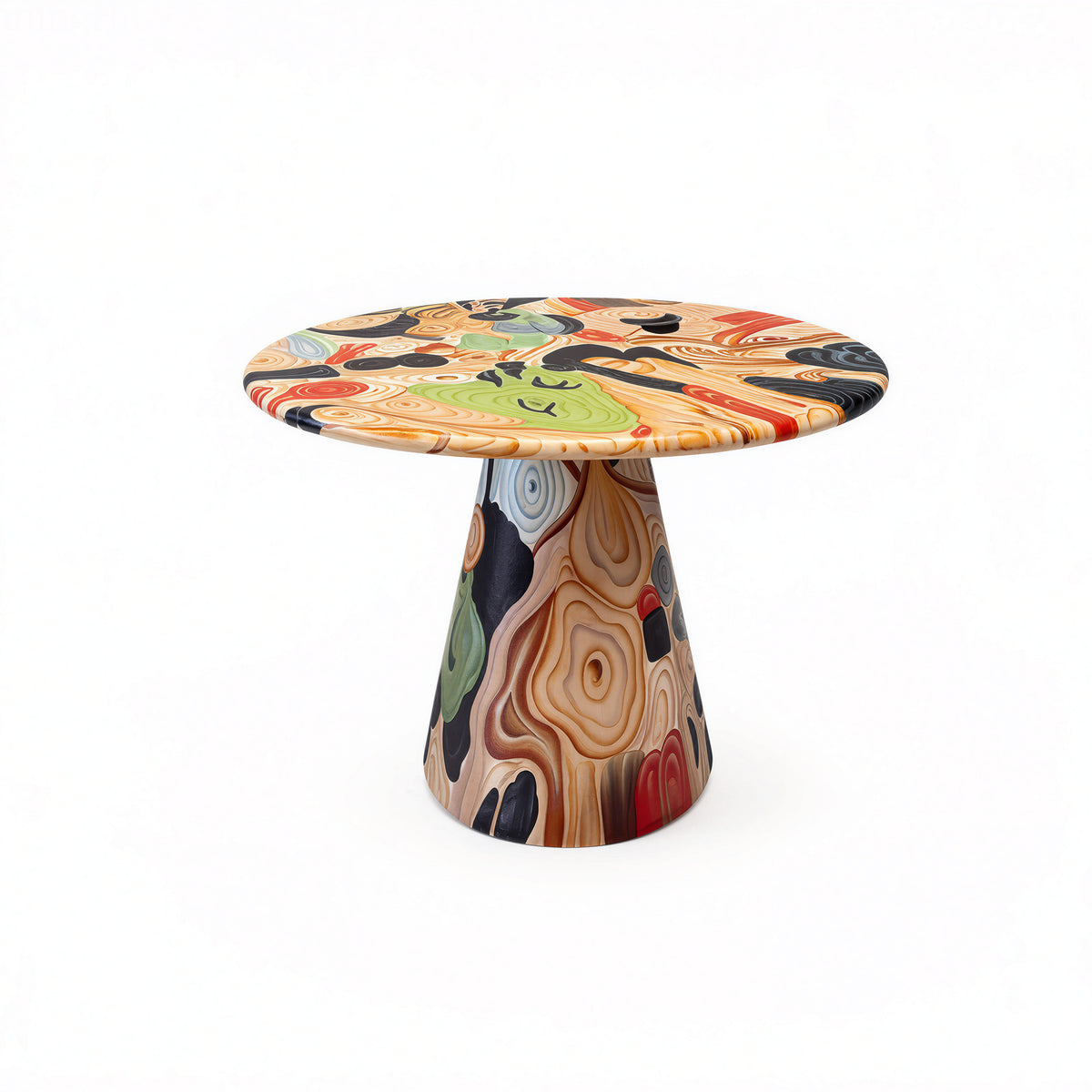 Art Printed Sculptural Round Dining Table for Designer Interior MJ-CZ37