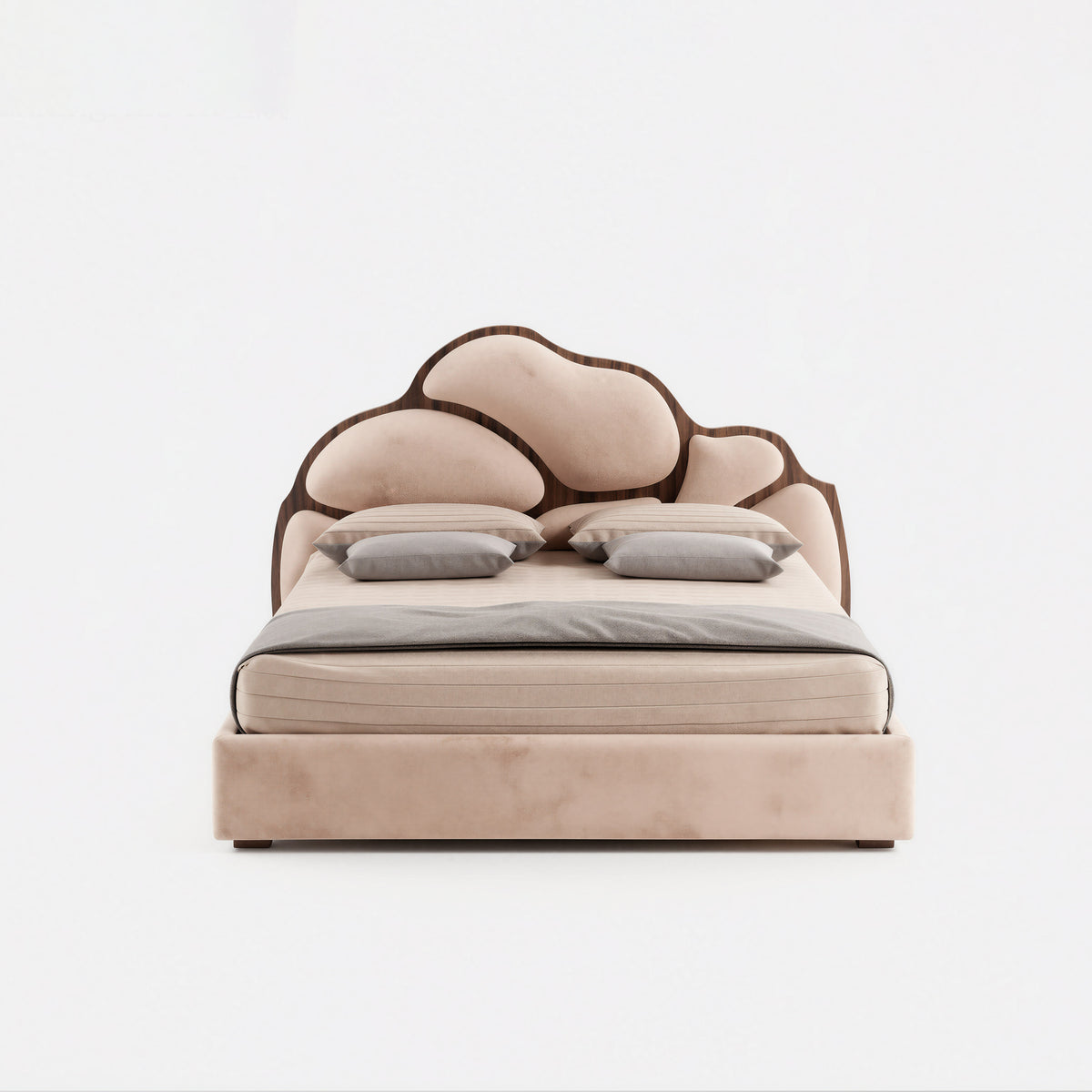 Irregular Cloud-shaped Soft Fabric Bed MJ-C39