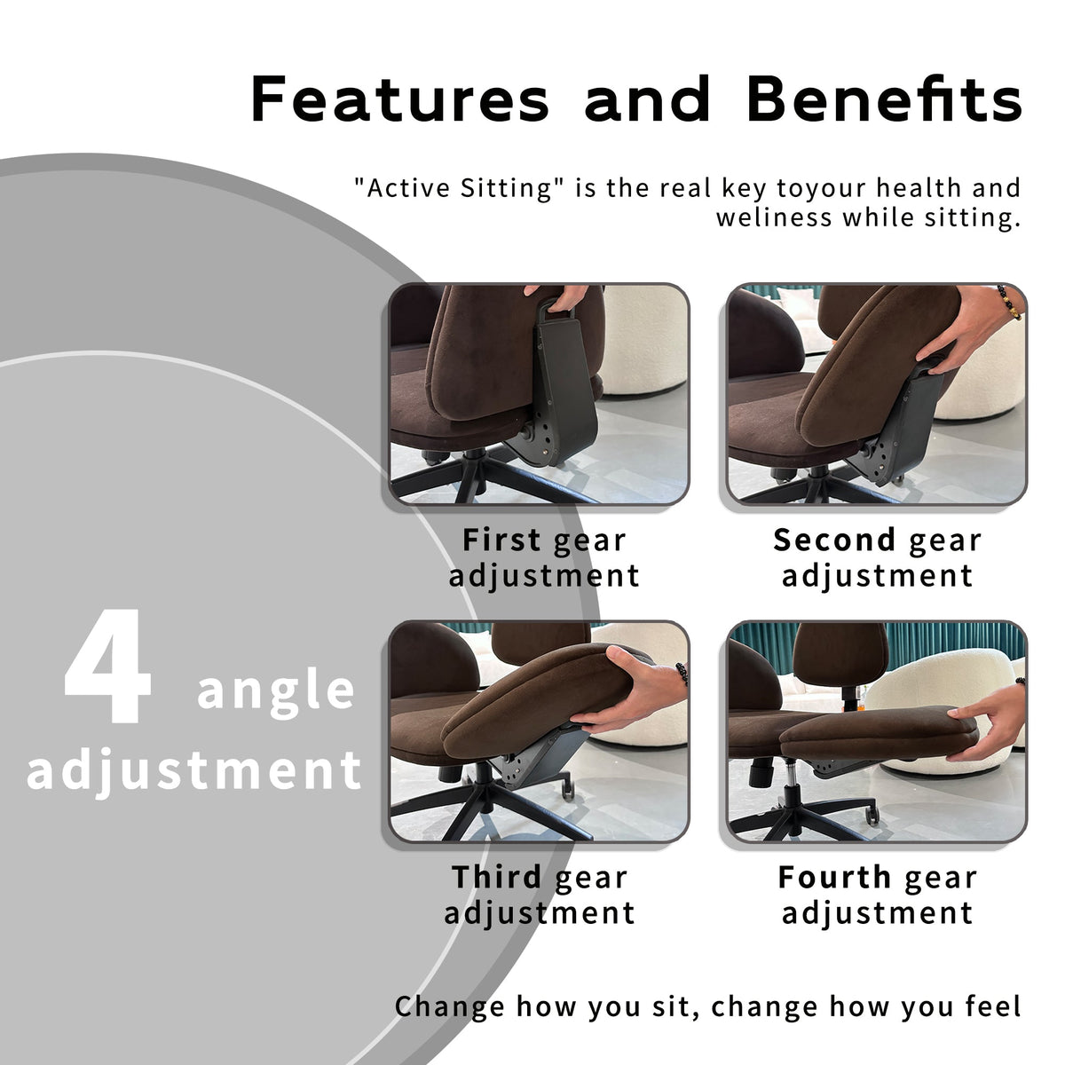 Movable Chair Suitable for Those who Work from Home