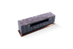 Luxury Marble-Top Snakeskin-Patterned TV Cabinet