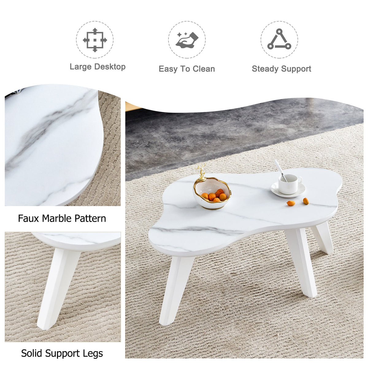 Modern Minimalist Wood Color Table