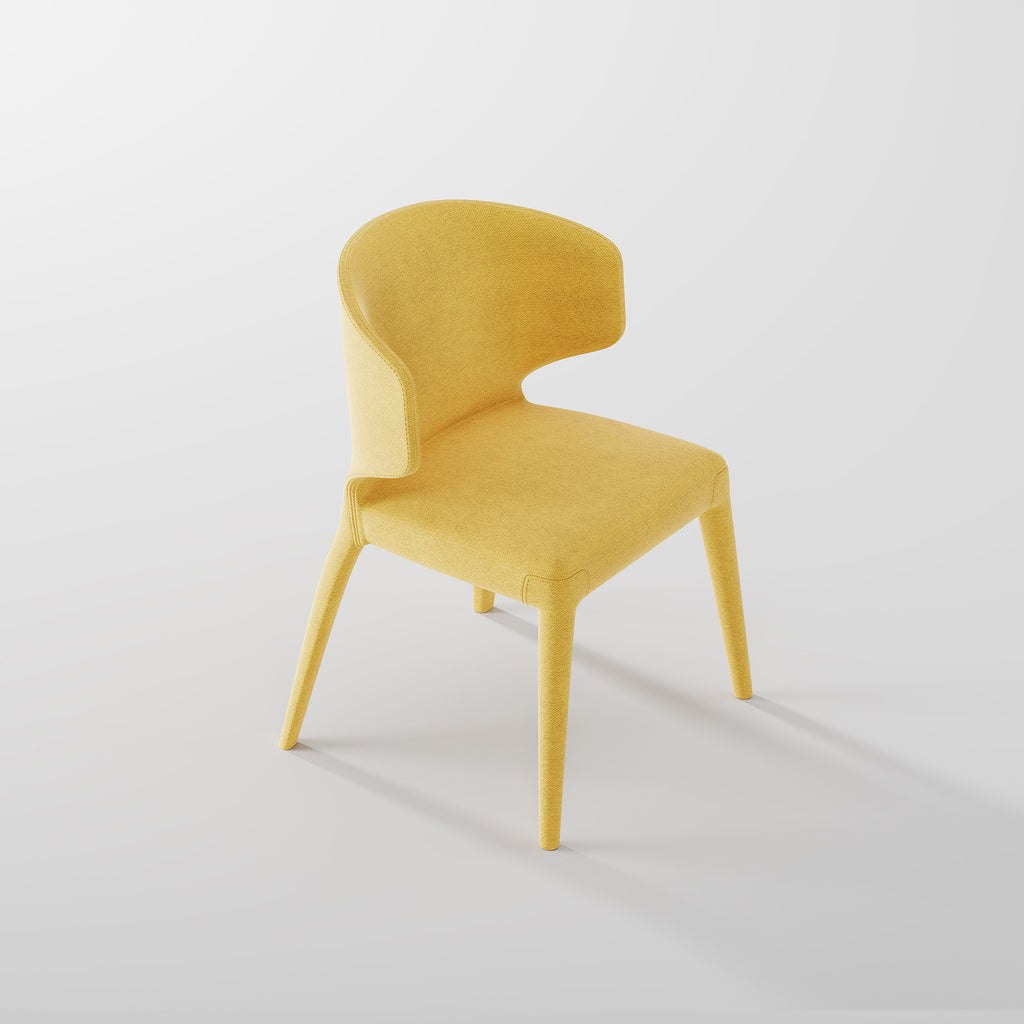 Bright Solid Color Molded Dining Chair for Hotel Restaurant DC-1006