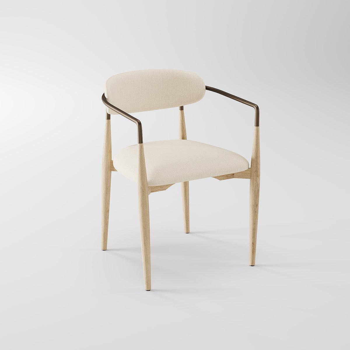 Light Solid Wood Frame Dining Chair DC-1002