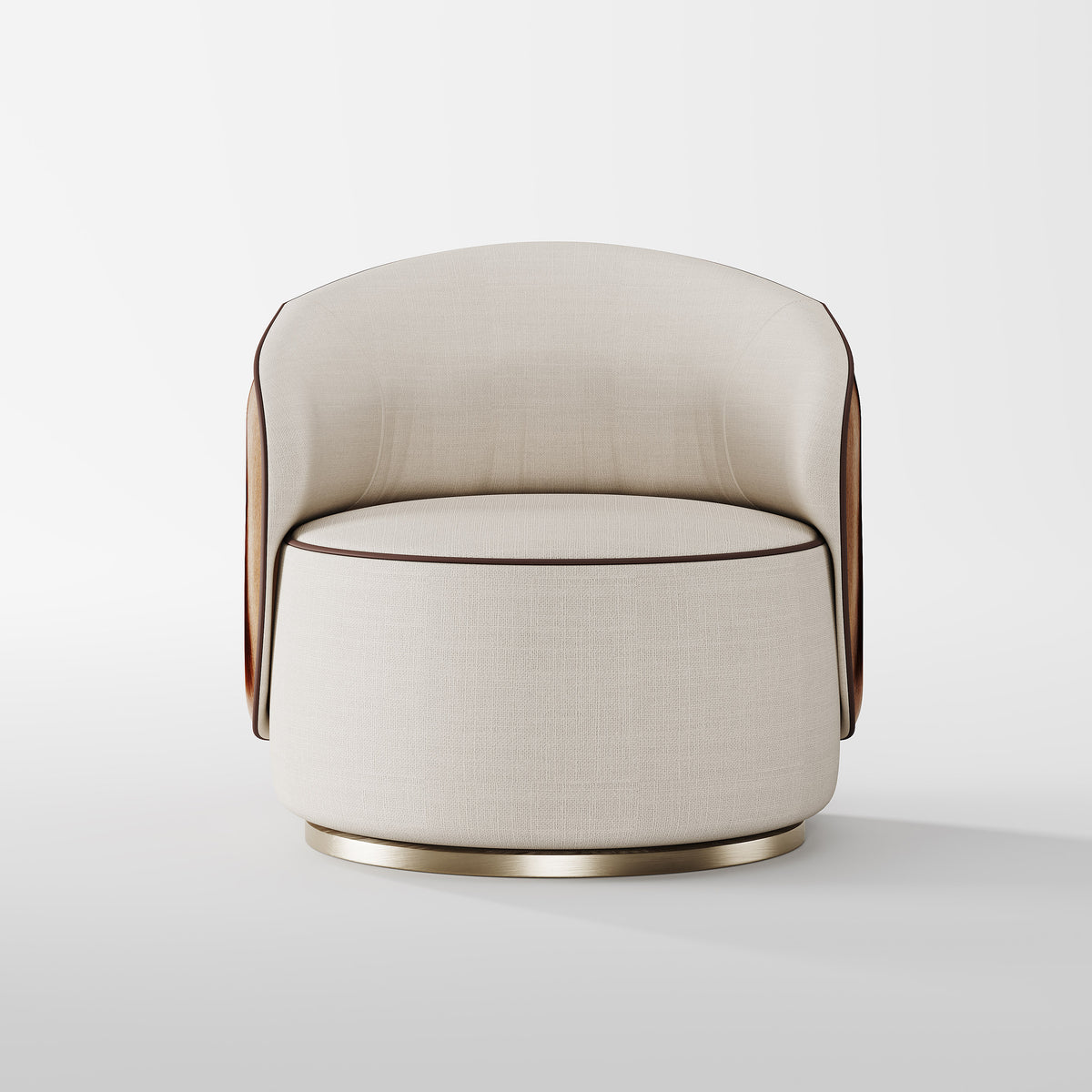Round Wrapped Accent Chair for Luxury Interior Decoration LC-1010
