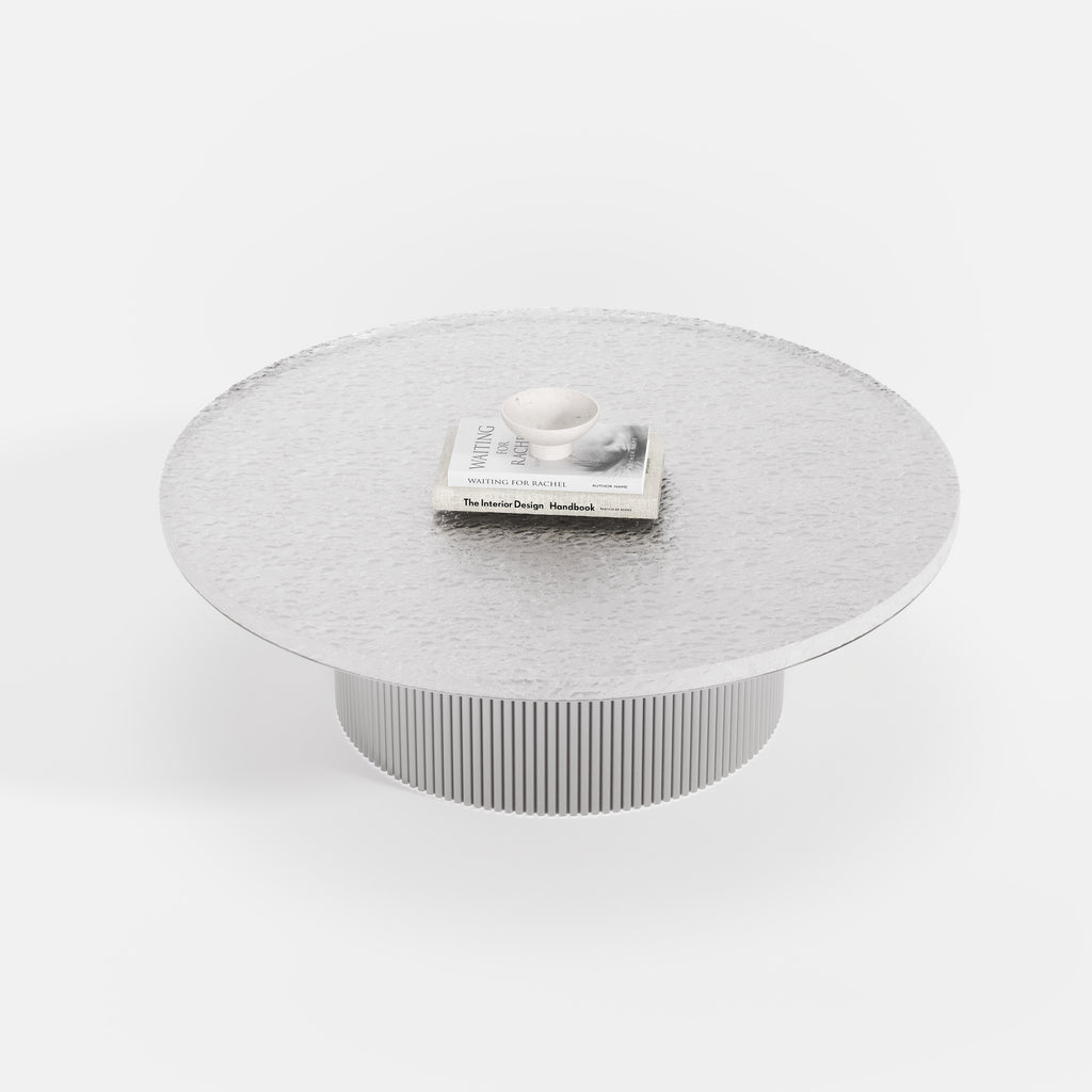 Nesting Round White Coffee Table Set A006