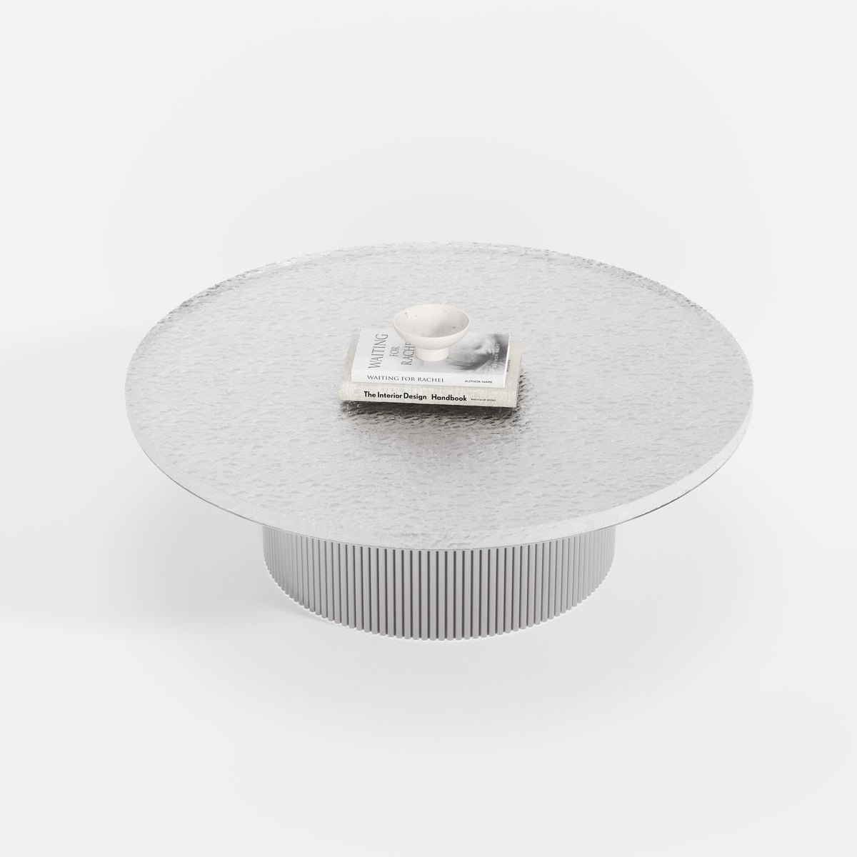 Nesting Round White Coffee Table Set, Multi-size Combination Center Table for Apartment Interior A006
