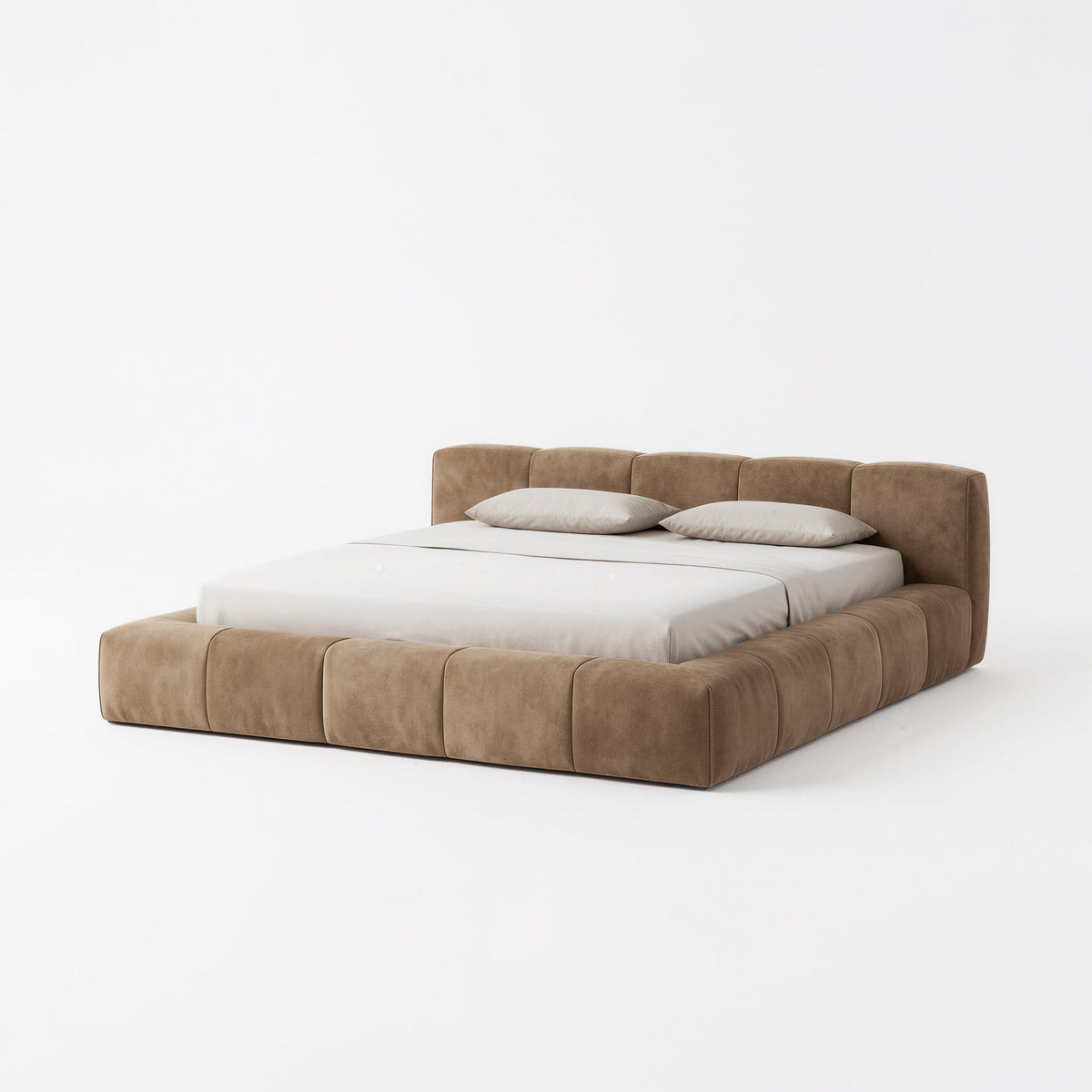Low-profile Box-style Upholstered Bed MJ-C40