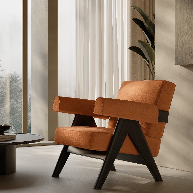 Luxury Fabric Arm Leisure Lounge Chair