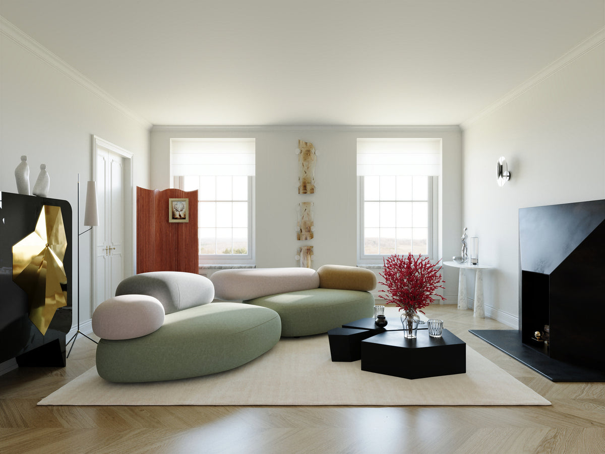 Color Block Leisure Sofa for Apartment Lounge SF-1020