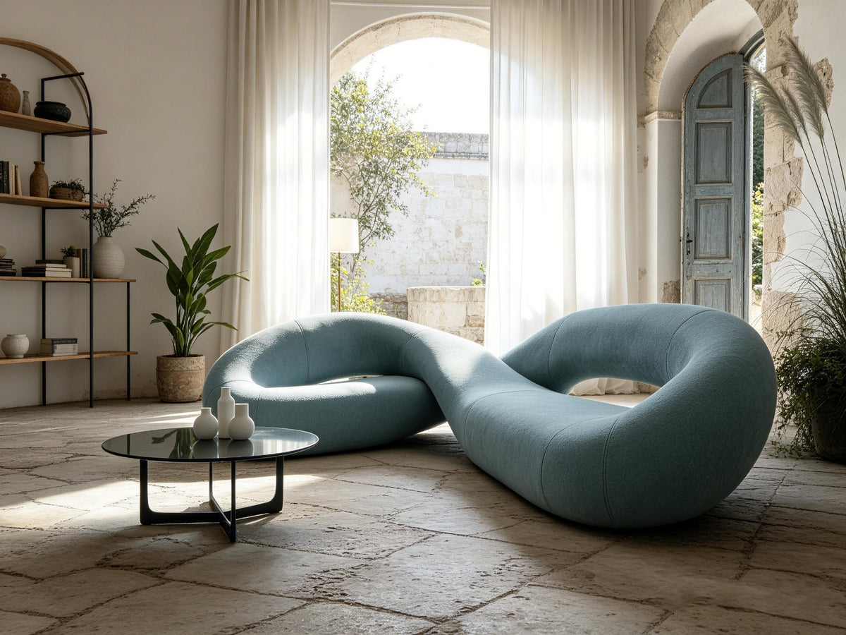 Infinity Loop Sculpture Leisure Sofa QY-S1335
