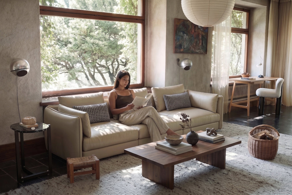 Modern Minimalist Upholstered Sectional Sofa, High‑end Living Room Fabric Sofa For Home Furniture 903#
