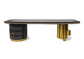 Luxury Gold - Accent Office Desk with Drawers
