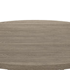 59"W Round White and Gray 5-Pc Dining Table Set