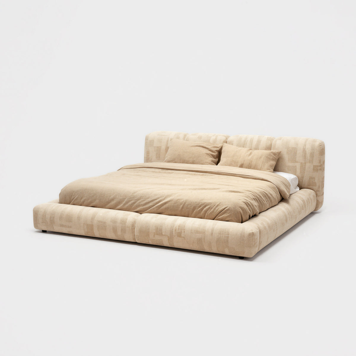 Cozy Bouclé Wraparound Upholstered Bed MJ-C55CC