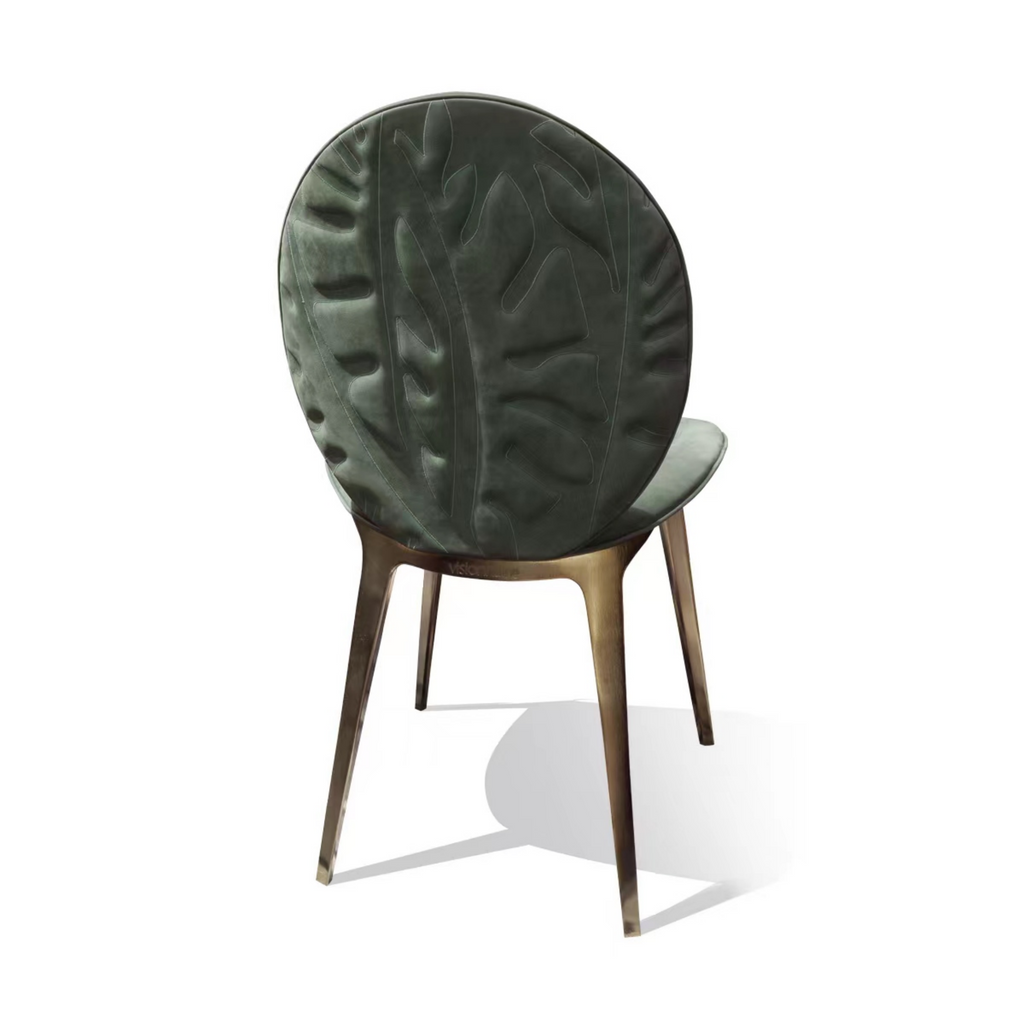 Modern Grey Velvet Chair with Metallic Legs