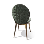 Modern Grey Velvet Chair with Metallic Legs