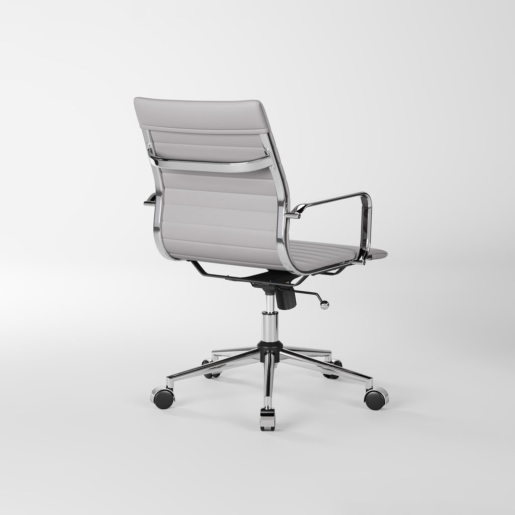 Vintage Leather Swivel Office Chair for Commercial Office LS-3011