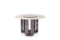 Luxury Marble Round Dining Table with Rotating Centerpiece