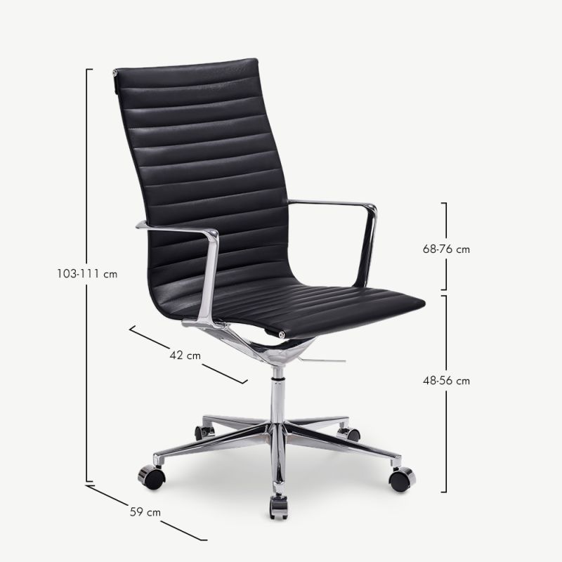 Black Leather Office Chair