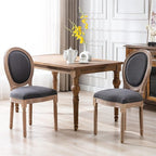 Mid Century Upholstered Dining Chairs Set Of 2 with Solid Wood Leg for Dining Room Bedroom Kitchen Restaurant